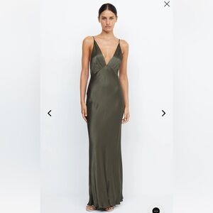 Bec + Bridge MOON DANCE V MAXI DRESS AUS 8/ US 4 (Size Small) Dark Willow